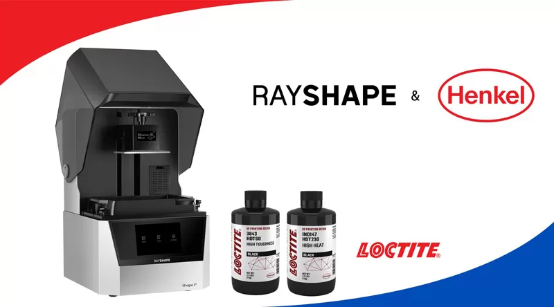 Henkel and RAYSHAPE Announce Partnership, Validating LOCTITE 3D Printing Resins on Shape 1+ 3D Printing Solution Henkel and RAYSHAPE Announce Partnership, Validating LOCTITE 3D Printing Resins on Shape 1+ 3D Printing Solution