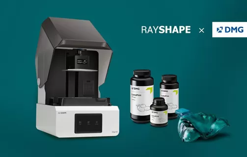 RAYSHAPE 및 DMG, 고급 치과 3D 인쇄를위한 수지 호환성 검증